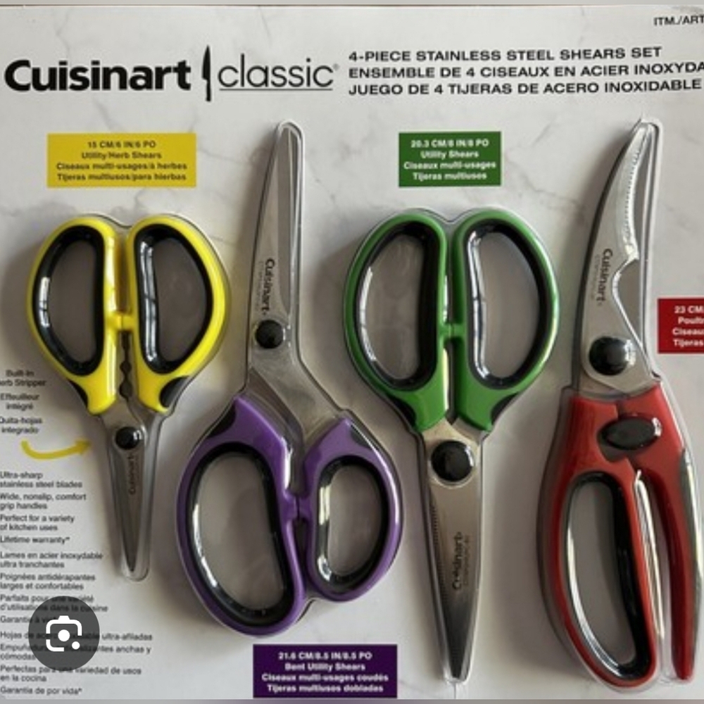 (Ew)Cuisinart Classic Multi-Color Stainless Steel Shears Set